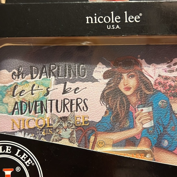 Nicole Lee Signature Kiss Lock Crossbody Wallet-Journey of Stephanie-RFID-NWT - Picture 2 of 9